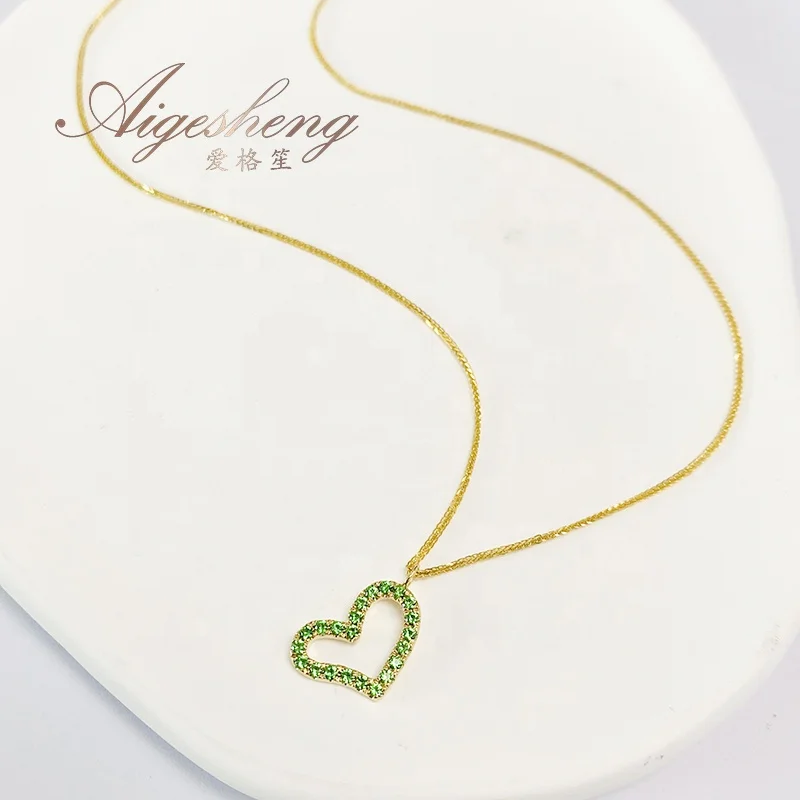 Simple Fashion Heart Pendant Necklaces18k Love Necklace For Couples Jewelry Accessories Necklace
