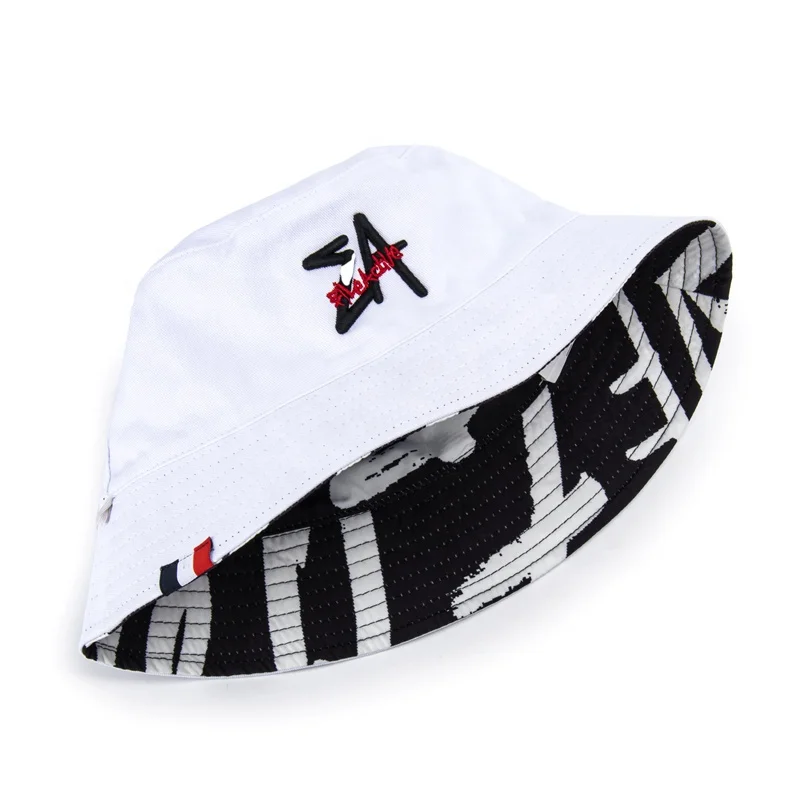 Custom 2023 Polyester Twill Cotton Bucket Hat with All-Over Print and Embroidered Logo Reversible Bucket Hat