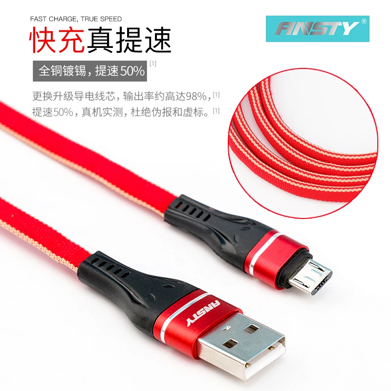 Быстрая зарядка S-002 микро-USB корпус из цинкового сплава 3А высокоскоростная оплетка универсальный iOS Android быстрая 5 В металл
