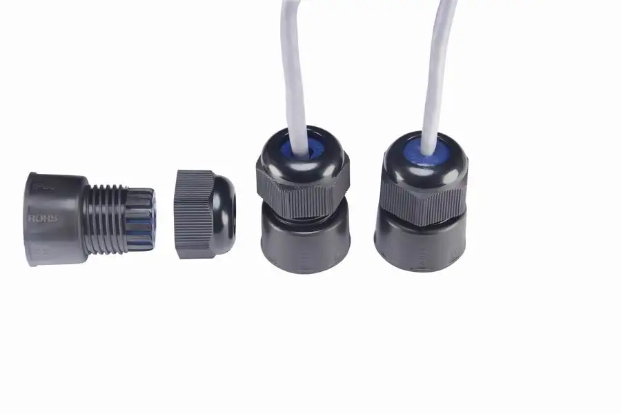 mould panel mounted waterproof rj45 connector with ethernet cable IP68 RJ45 bulkhead Coupler