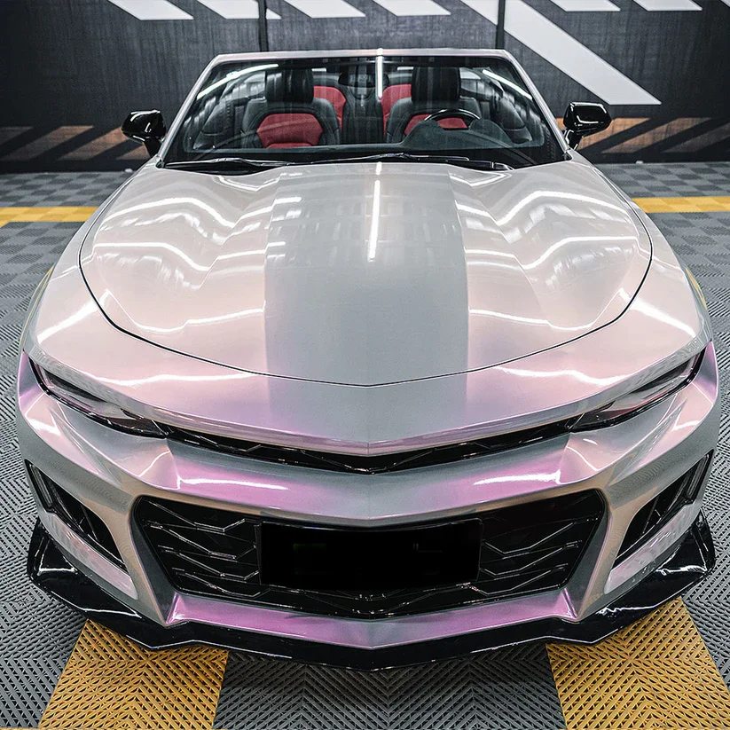 CARKOO Two Colo Candy PET Dream Volcanic Grey Car Wrap Auto Film Car Wrapping Chameleon Film