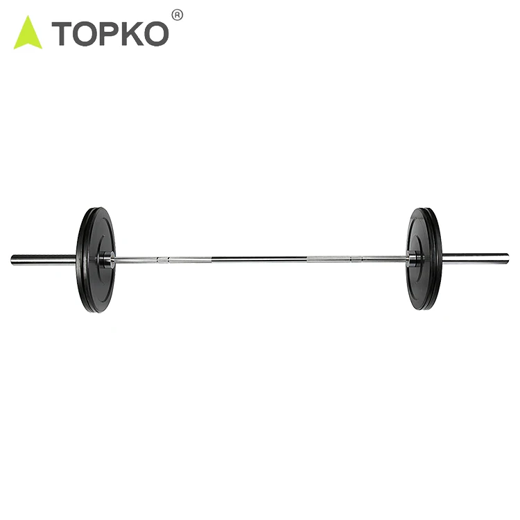 Штанга из стального сплава TOPKO комплект штанги для тяжелой атлетики вес 20 кг 500 фунтов