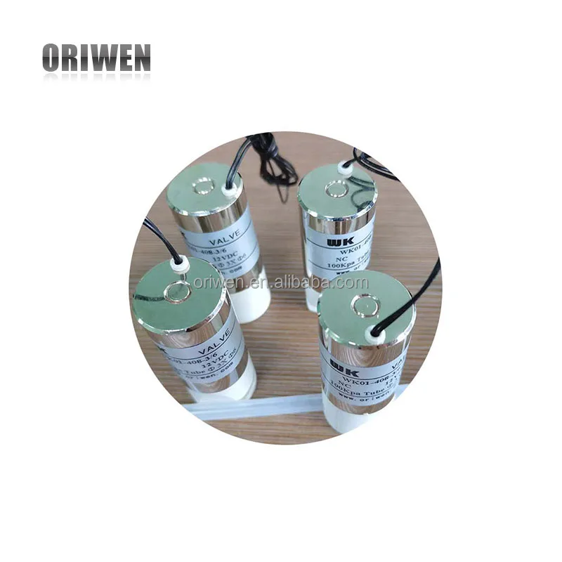 Oriwen Custom Economical ID 1.6mm OD3.2mm 12VDC NC Solenoid Pinch Valve