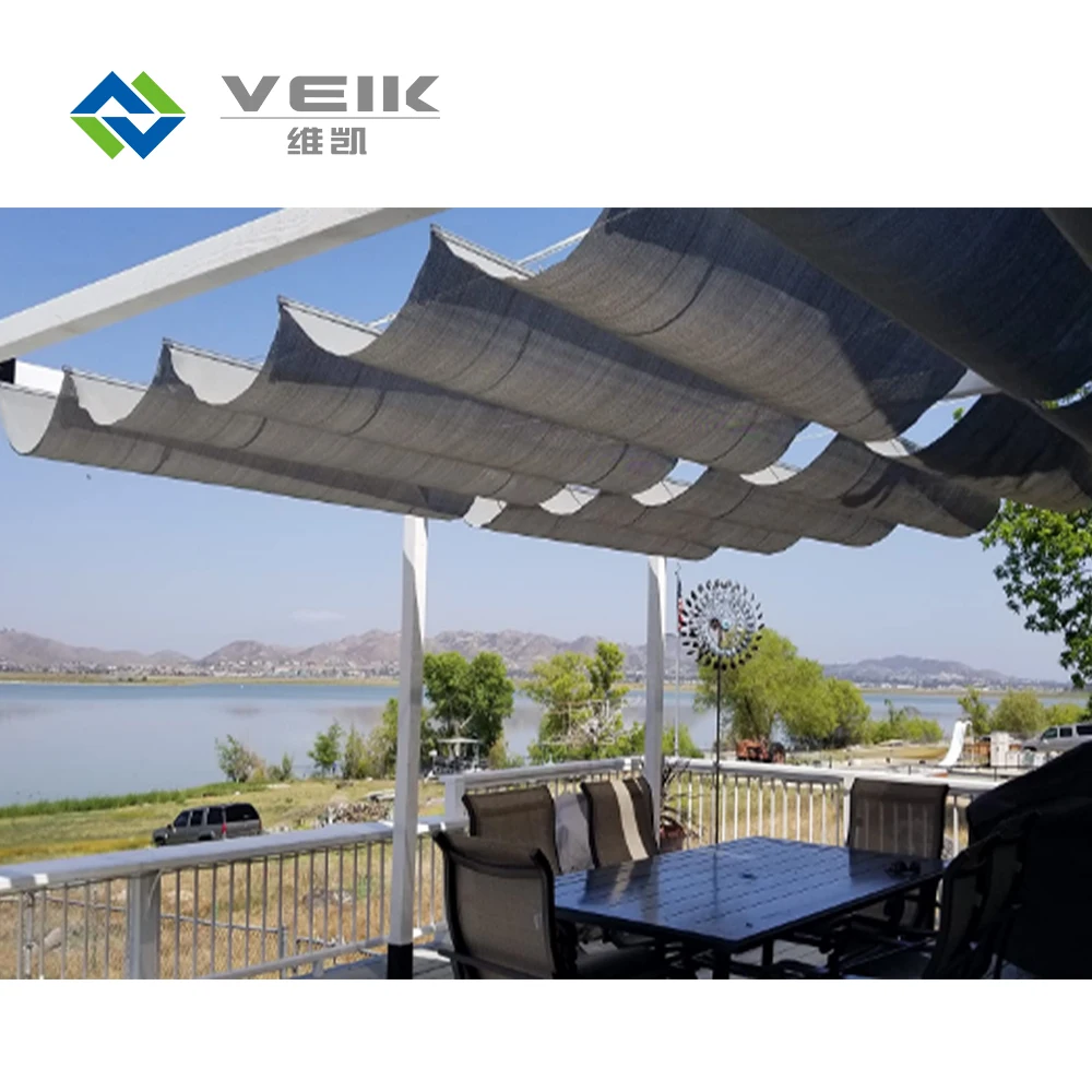 Wave Sun Shade Sail Roman Shade Pergola Canopy Wave Shade Sails