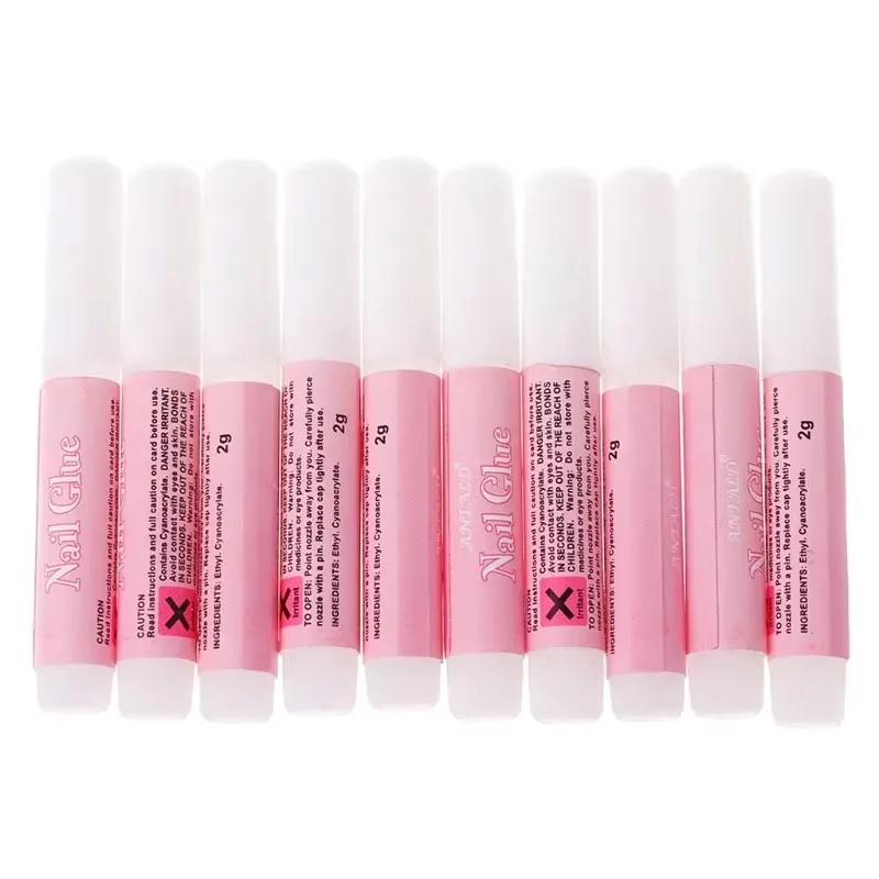 Super Strong Nail Glue Set for False Tips Acrylic Press on Nail   Art Decoration Long Lasting Adhesion Gel 2g Nail Glue