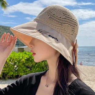 Wholesale new designers women 2022 sun summer outdoor wide brim bucket hat beach mesh bucket black hat