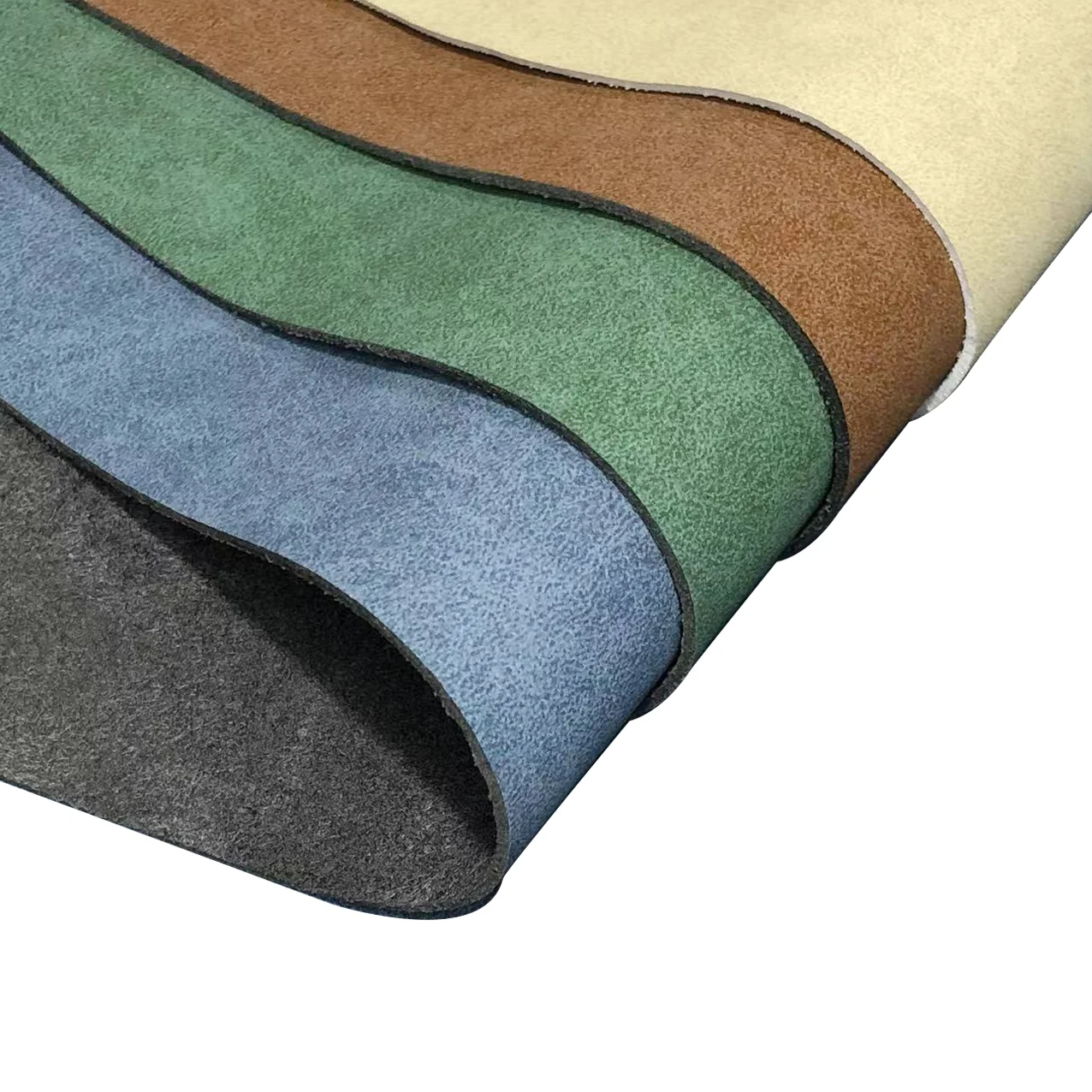 1.2mm Cost-effective Shoe Making Materials Double Side Suede Microfiber Synthetic Leather For Any Shoes