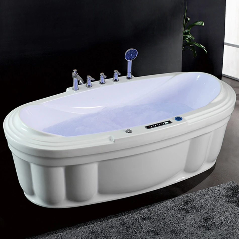 Indoor bathroom hot and cold acrylic sheet freestanding soaking high quality japanese tub modern bath tubs