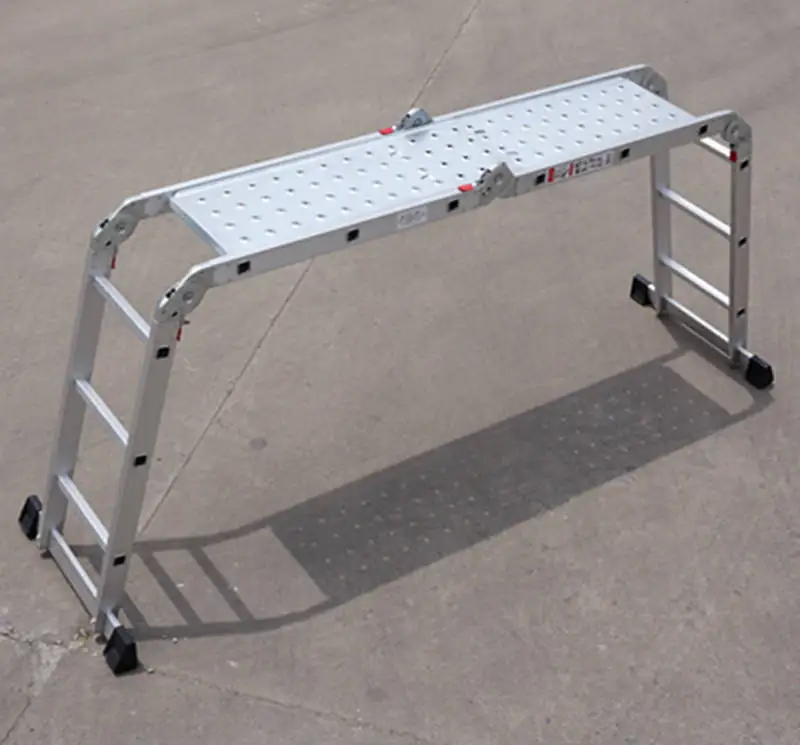 Useful locking configuration multi purpose ladder 4x4 foldable ladder platform household