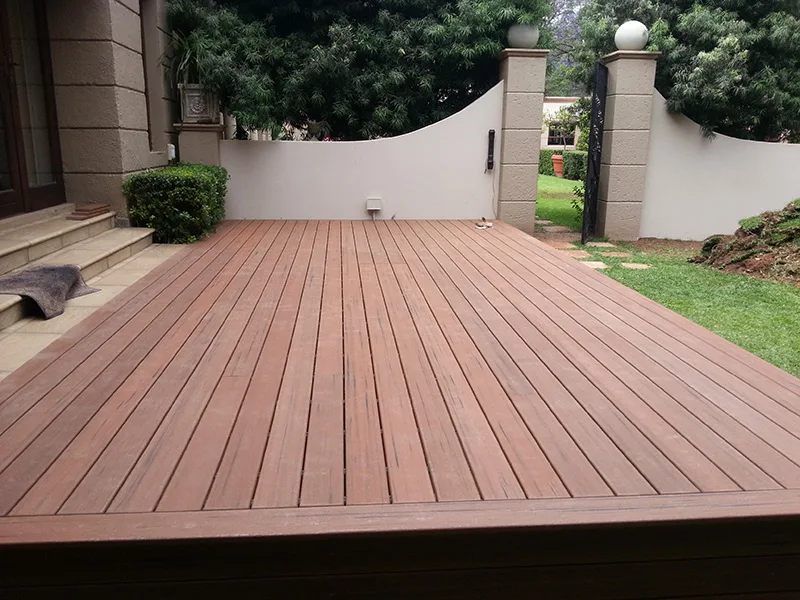 Eco-friendly Wood Plastic Composite Waterproof Modern Design Outdoor 3D embossed Wpc Decking