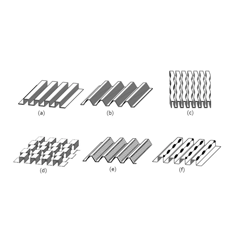 OEM Radiator stainless steel Waving Folding Louvered  sheet metal Corrugated fins plate for heat exchange