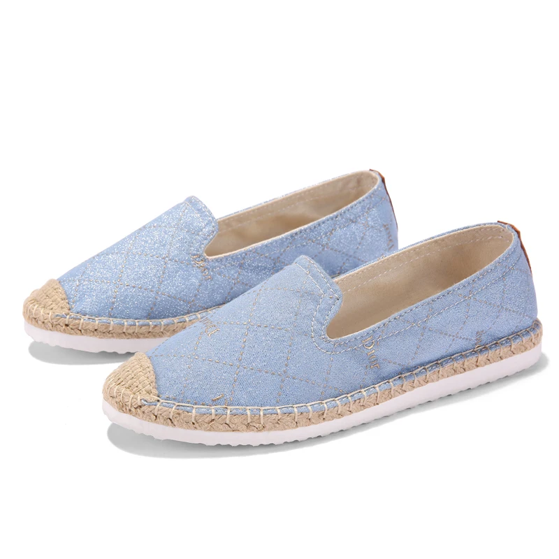 Drop Shipping Women Espadrilles Flat Lifestyle Shoes Women Jute Sole