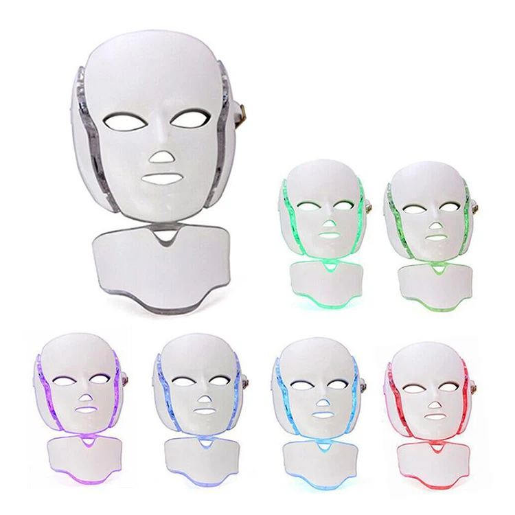 
PDT Photon Light Facial Skin Beauty Therapy 7 Colors LED Face Mask 