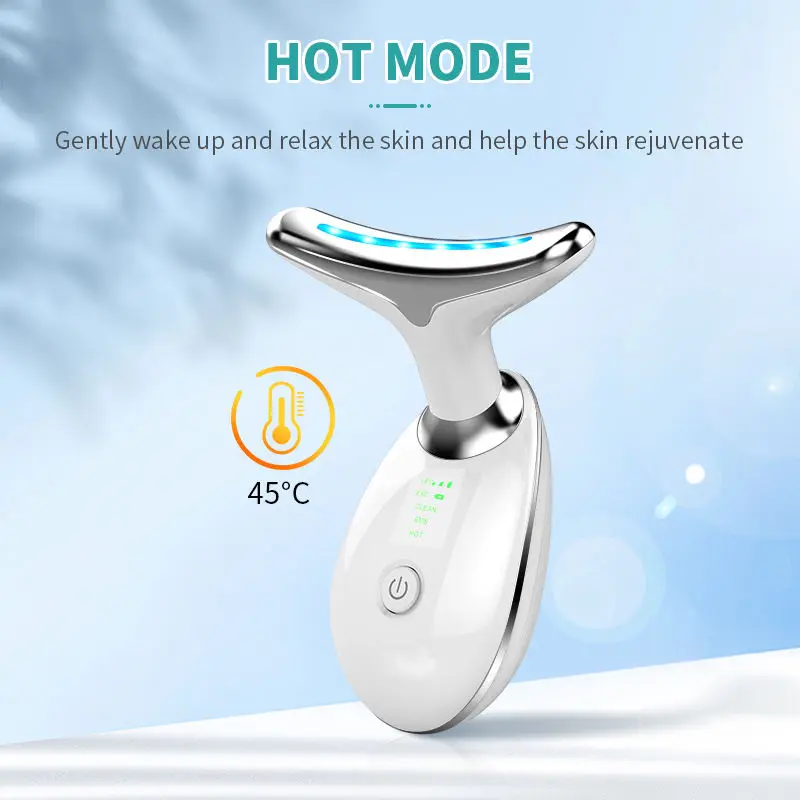 Rechargeable Anti-aging Wrinkle Beauty Device Neck Lift Face Lifting Massager Vibration Skin Tighten Reduce Double Chin
