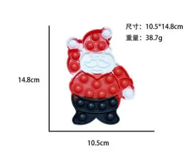 Мини TPR унисекс рождественские Squishies Kawaii Mochi мягкие игрушки для детей праздничные подарки и украшения дома