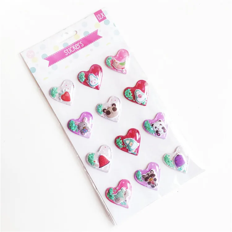 Modern popular reasoonable price custom 3D epoxy balloon sticker for kid