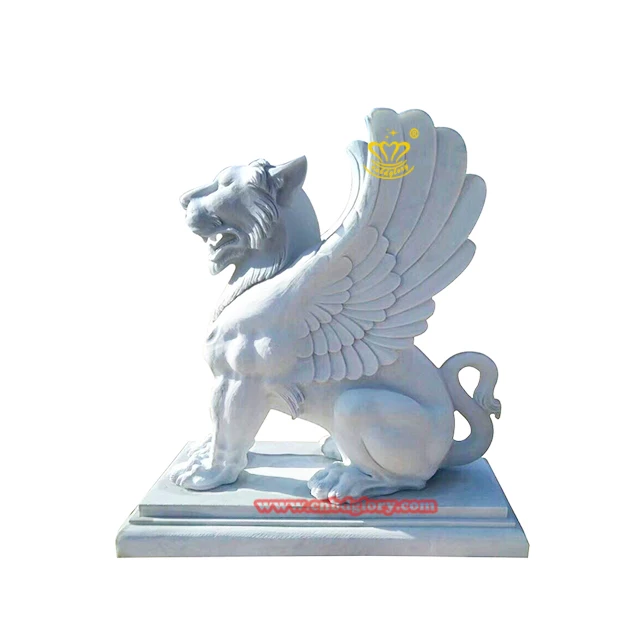 Western style Stone garden Street Landscape decoration Design stone art Sculpture Marble Gargoyle Statue