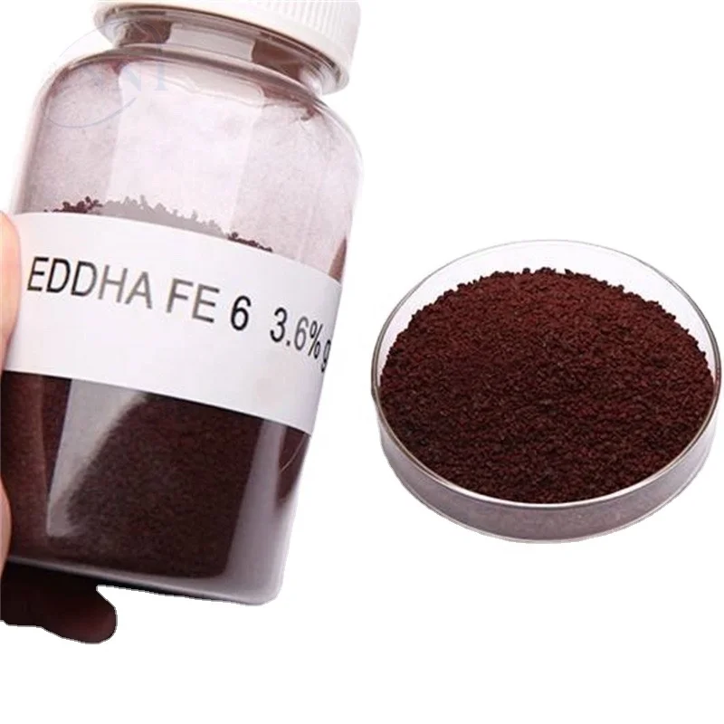 High Quality Water Soluble iron fertilizer Fe Eddha 6 Iron Chelate Fertilizer