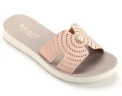 2021 Women Shoes H-type Adults Flat Slippers Hollow-carved Shoes for Women Flat Shoes PU Picture Daily Summer Slippers PU Upper