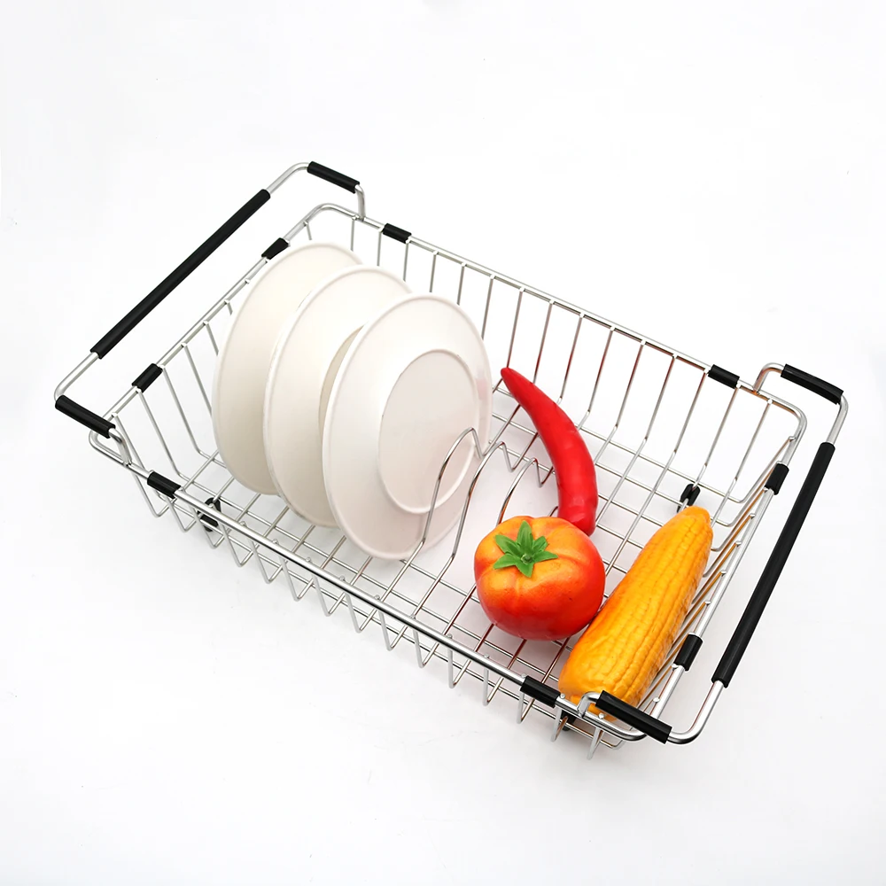 High Quality dish drain basket Kitchen accessories stainless steel dish drying rack