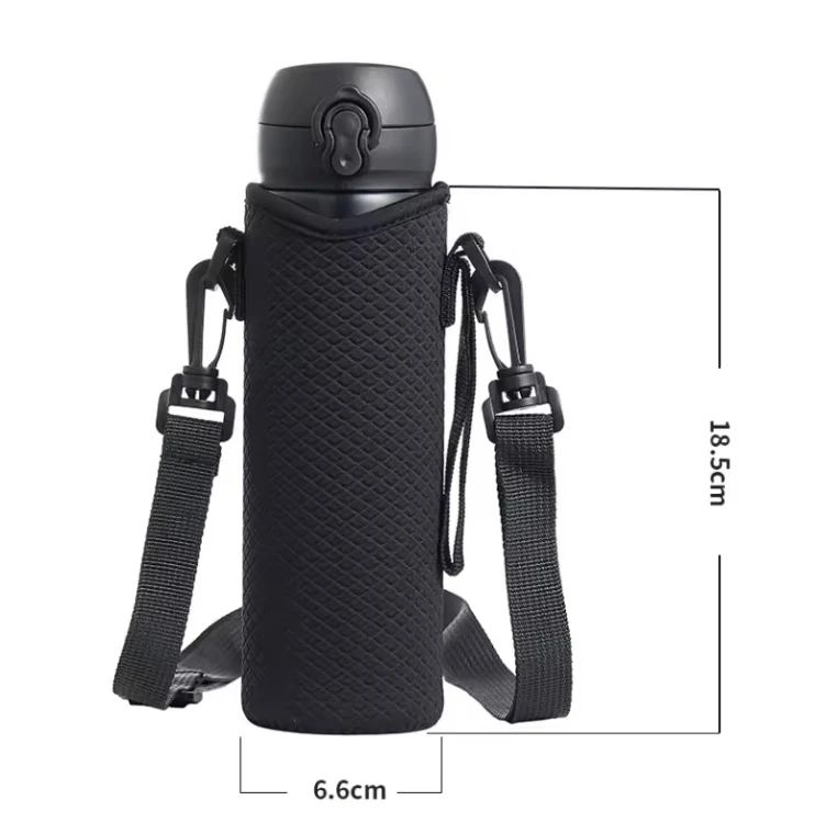 Custom Portable Non-Slip Cup Set Bottle Cap Neoprene Insulator Cooler Bag With Cup Holder