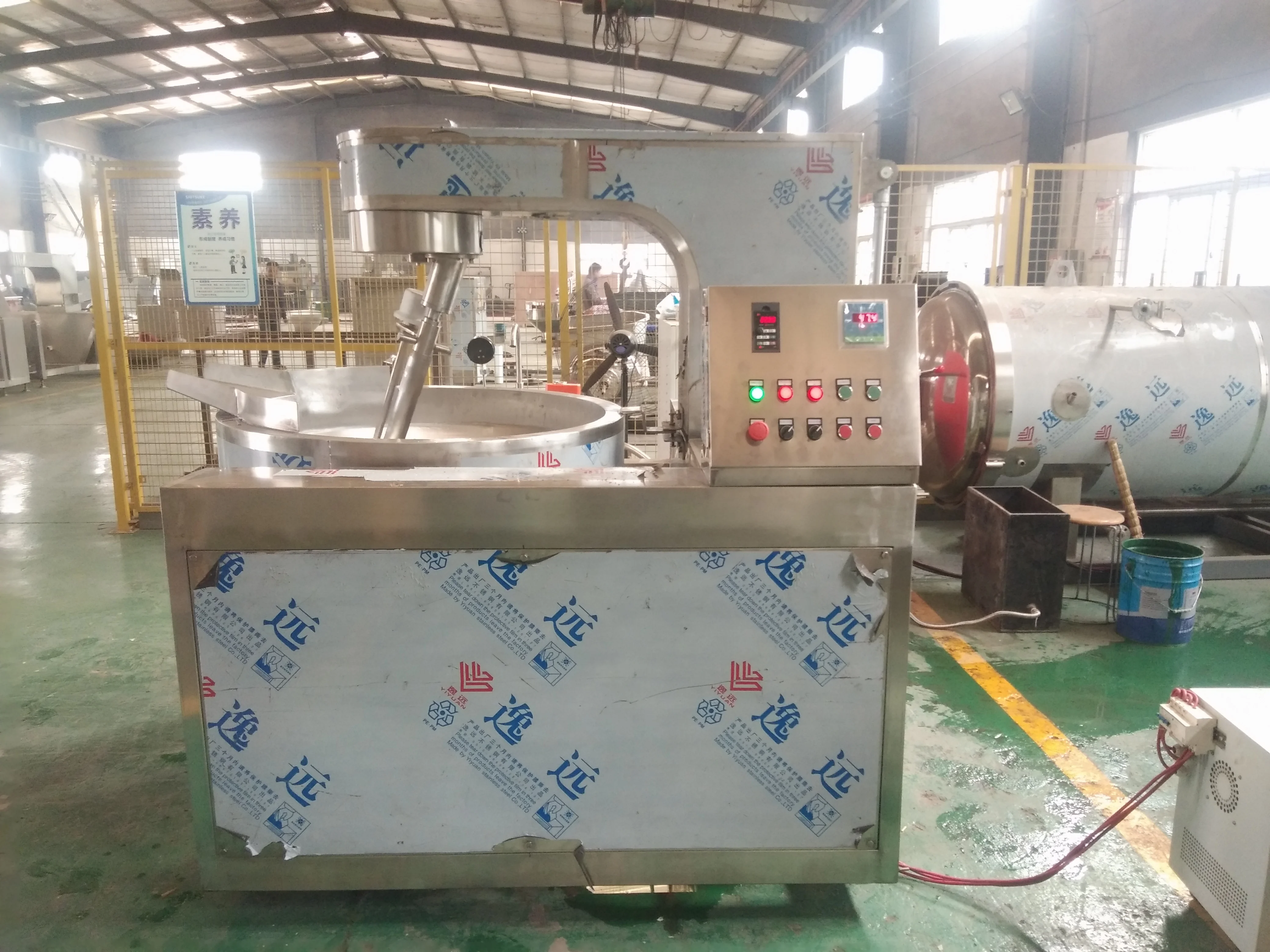 Good Quality Fried Rice Chilli Sauce Steam Biryani Cooking Machine Food  Automatic Pot Stirrer