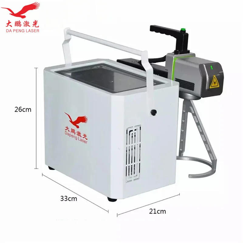 Raycus Fiber Laser Nameplate Carving Apparatus Portable Handheld Engraver Mini Marking Equipment For Copper 50W 30W 20W Optional
