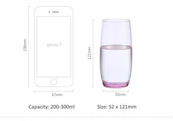 Heat Resistant Transfer Clear Coffee Juice Glass Cup Reusable Coffee Mug High Borosilicate with Glass Crack Resistant Creative