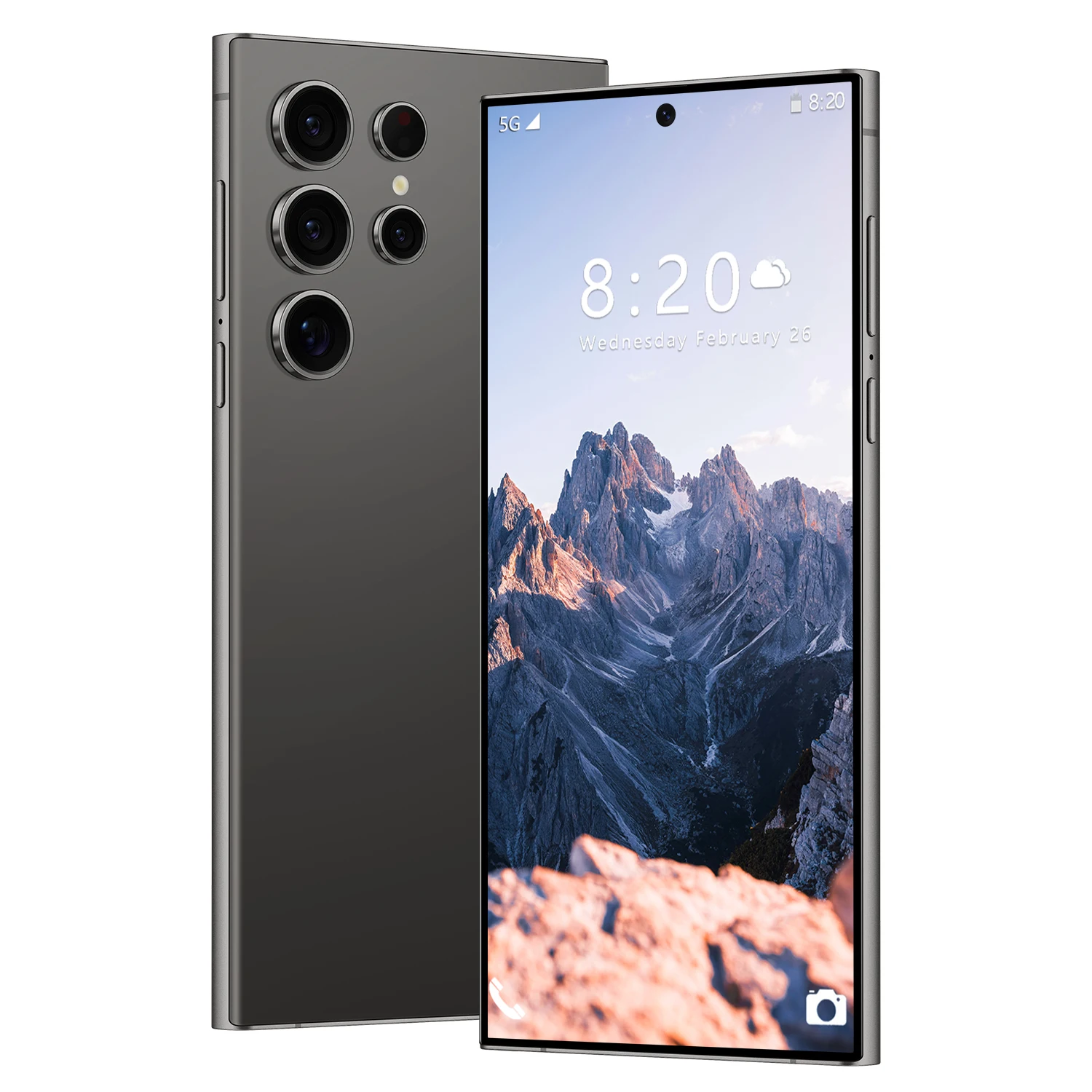 2025 Original S24 Ultra Cellphone Smartphone 7.3 Inch Unlocked Dual Card Lte Android Mobile Phone Purple/Black/White/Green