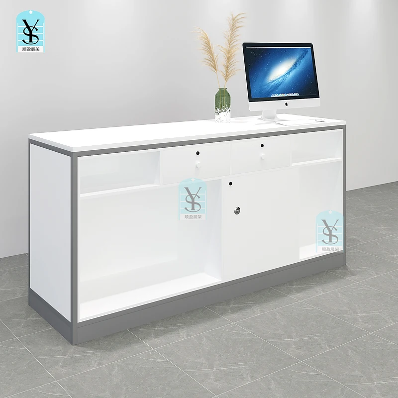 Customer Counter Hall Cash Register Shop Corner Table Bar Simple Modern Counter Reception Desk