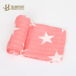 Baby Blanket Manufacturer 100% Cotton Printed Muslin Fabric Baby Swaddle Blanket Bamboo Baby Muslin Wrap Cloth