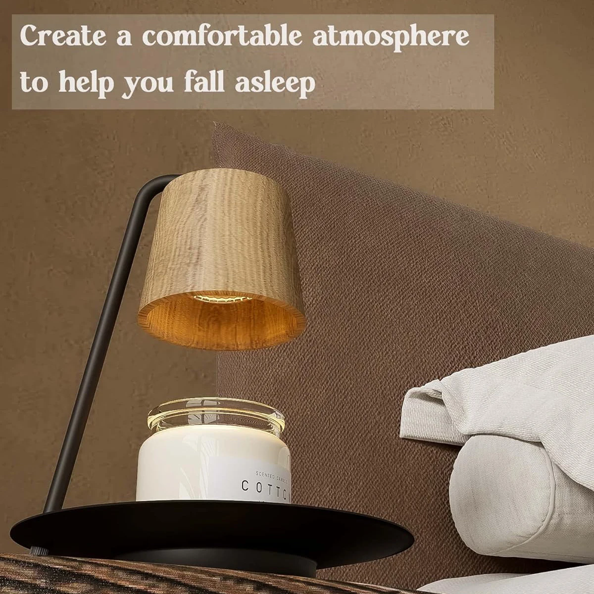 Wholesale Home Furnishing Romantic Atmosphere Adjustable Candle Wax Melting Electric Candle Warm Lamp
