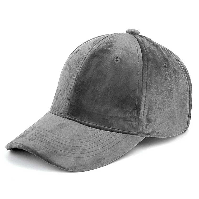 Wholesale Custom 6 Panel Vintage Velvet Blank Hat Baseball Cap