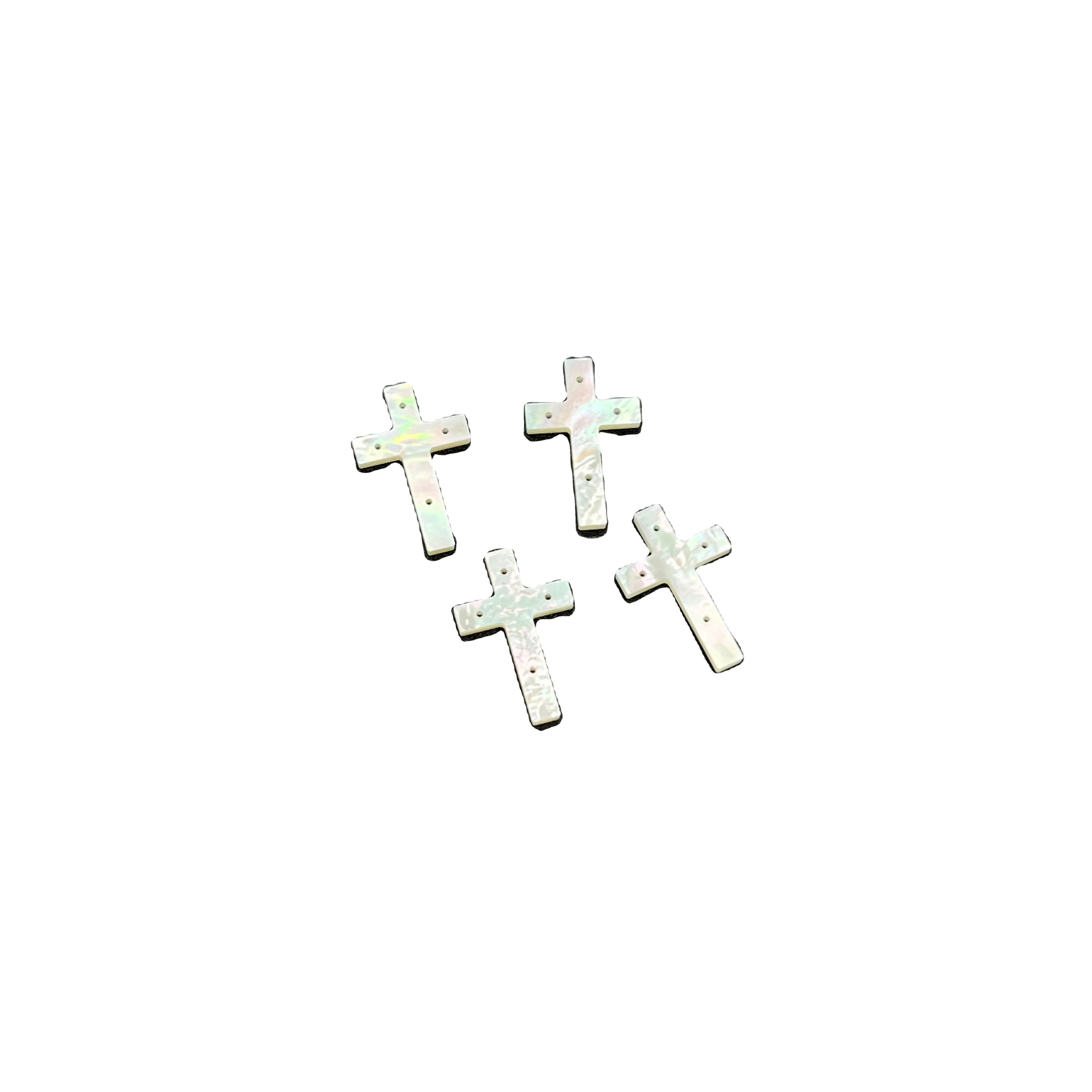 B grade cross white shell ornament , mother of pearl  blank for bracelet necklace jewelry inlay and decoration