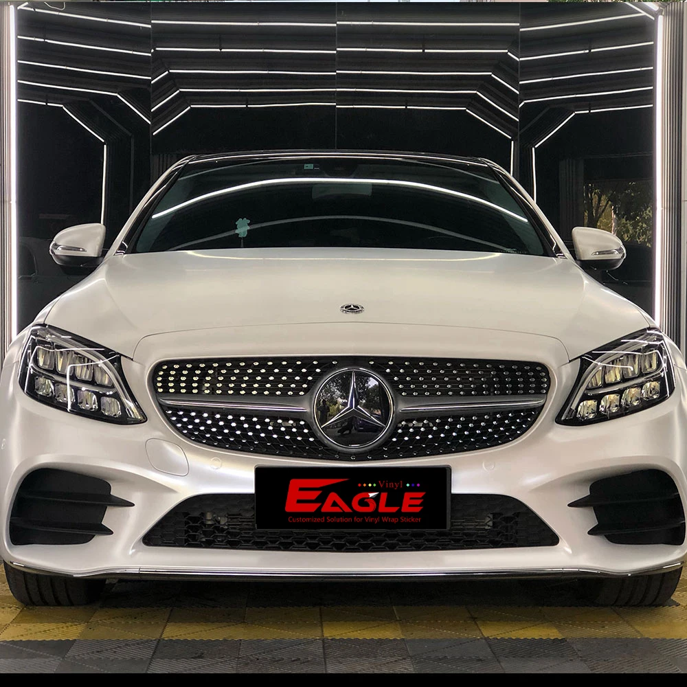 Eagle Matte Metallic Pearl White Vinyl Car Wrap Body Stickers PVC for Cars for Sale