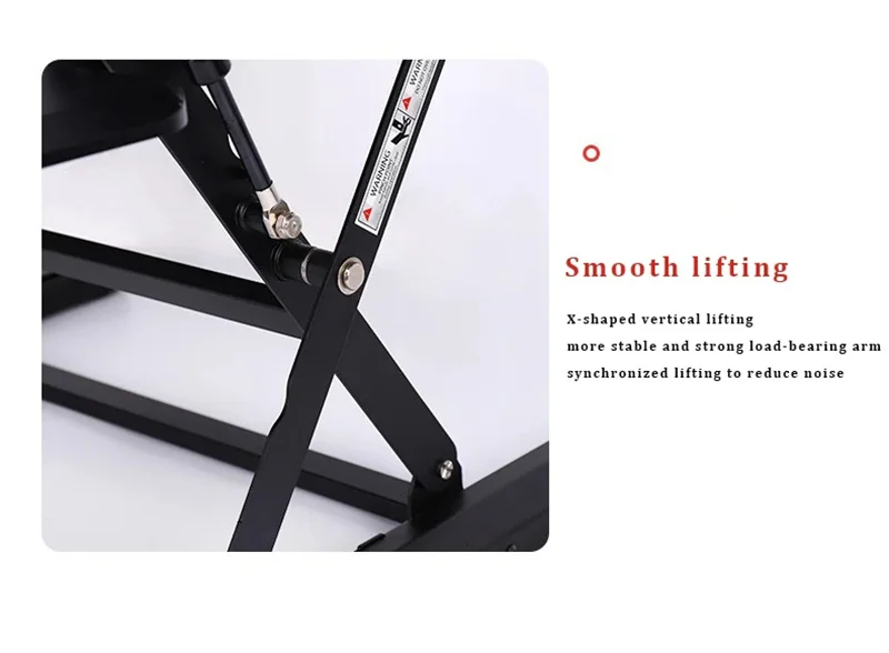 Computer Workstation Desk Height Adjustable Gas Lifted Desk Pneumatic Desk Sit Stand Desktop