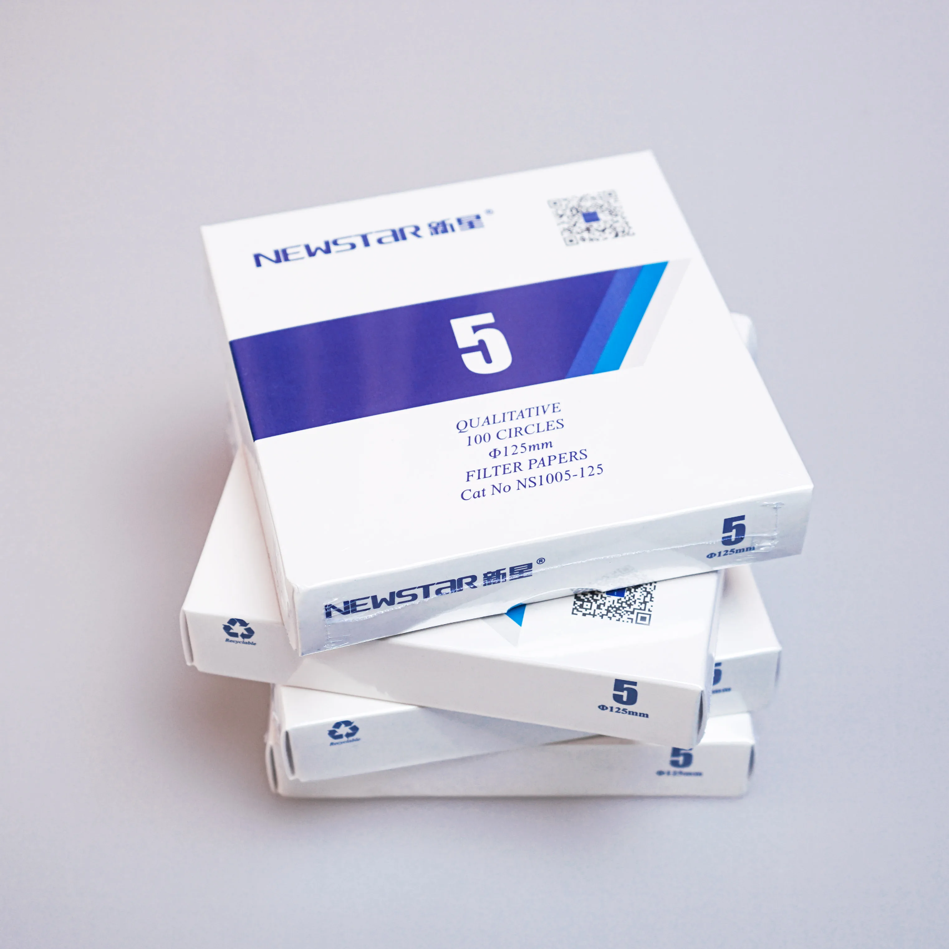 Lab Filter Paper Slow Speed for Qualitative Analysis Grade 4 Pore Size 2.5 um 100 per pack