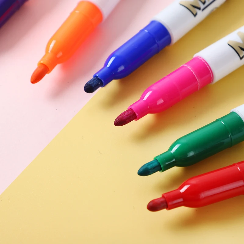 Long Life Usage Low Odor Vivid And Vibrant Colors Medium Tip Neodymium Strong Magnetic Dry Erase Marker For Whiteboard