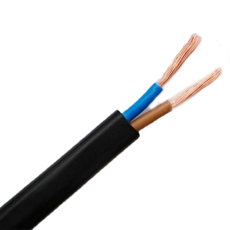Pure Copper Core Parallel Wire Stranded Flat Flexible Cable 2x1.5mm 2x2.5mm High Temperature Resistance Power Cable
