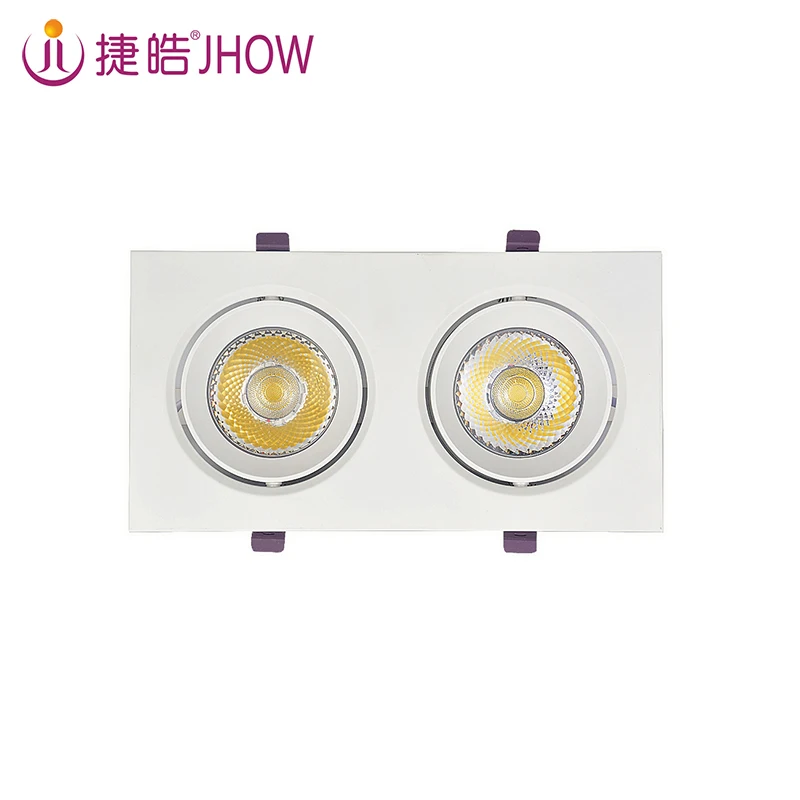JHOW G3215 High Quality Recessed 15W Office Grille Grille Light Ceiling Light COB Downlight