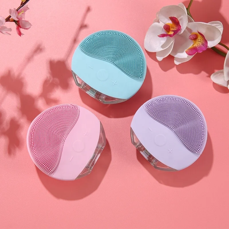  2021 Hot Sale New Gift Skin Care Facial Cleansing Brush Rechargeable Face Electric For