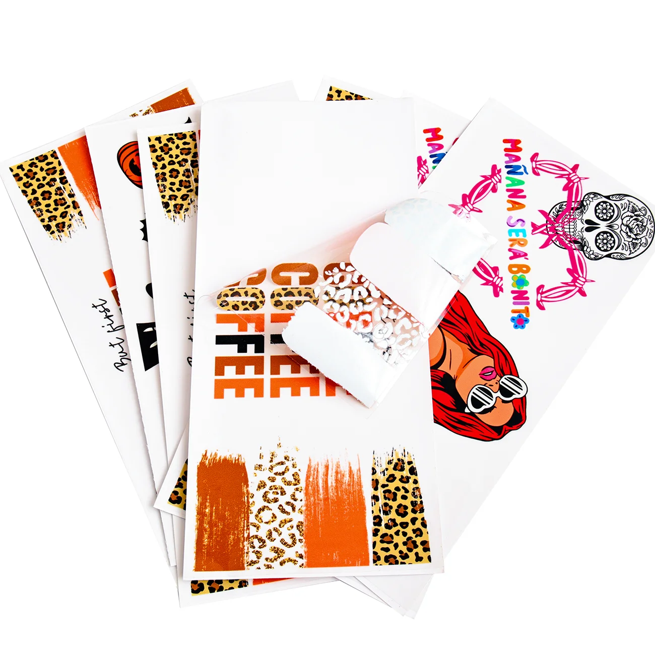 Customized uv dtf cup sleeve transfer label sticker custom logo uv dtf cup sleeve transfer high quality printing