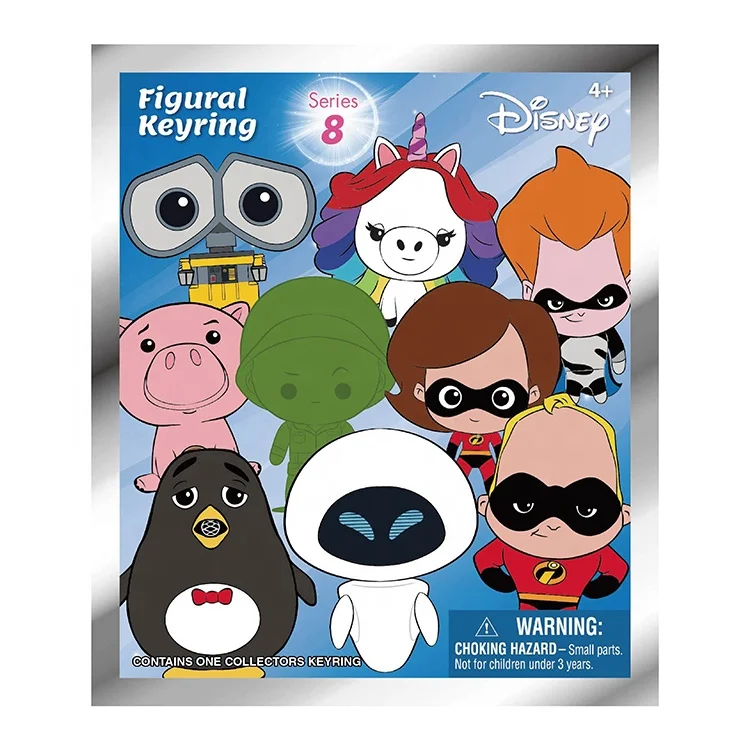  PLASTIC ANIMATION TOYS HOME FURNISHING 3D MOVIE CARTOON CHARACTER IMAGE DISNEY PIXAR S8 CLIP BAG KEYCHAIN WITHOUT ROYALTY