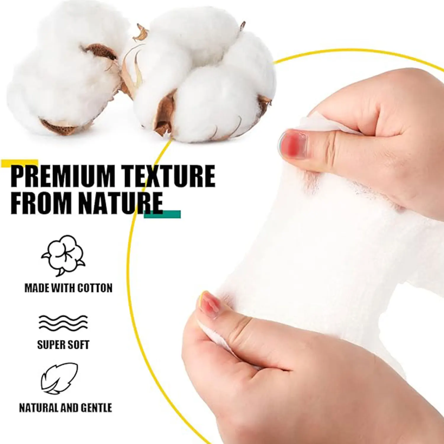 Individually Wrapped Body Wipes for Travel Facial Cleansing Wipes Aloe Natural Hand Face Both Cleaning Wipes for Adults