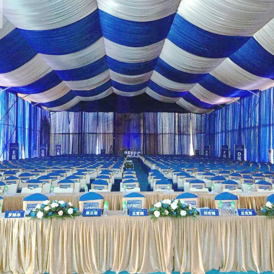 Langrun High Quality Luxury Aluminium Press Conference Church Meeting Tent with Lining and Curtain for 200 300 500 People