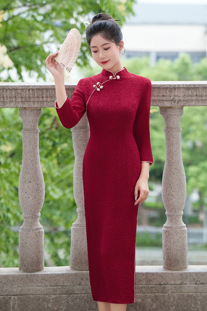 Chinese Factory Price cheongsam dress  chinese traditional cheongsam dress