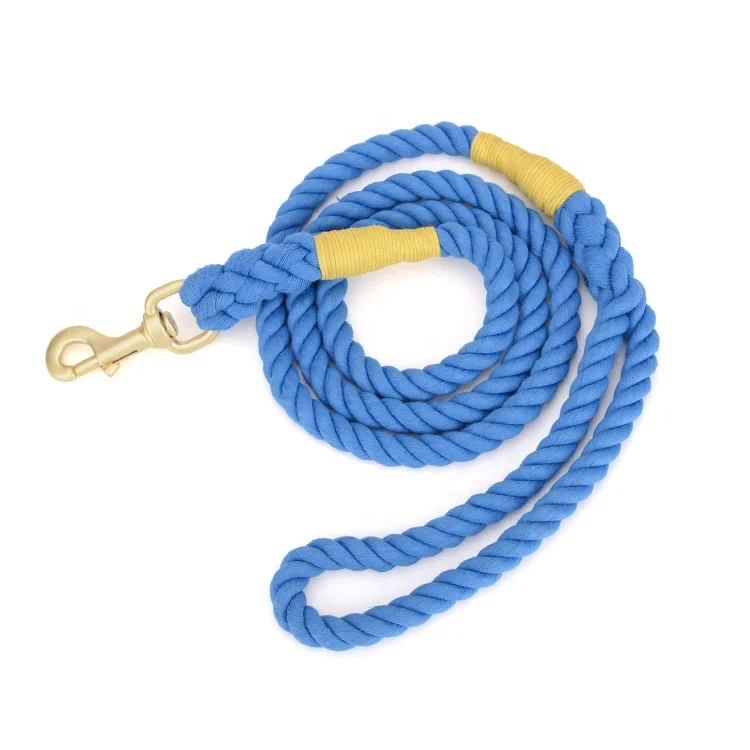 Factory Deliver Low Price Fashion Attractive Design Handmade Hot Sale Cotton Robe Leash Pet Leash