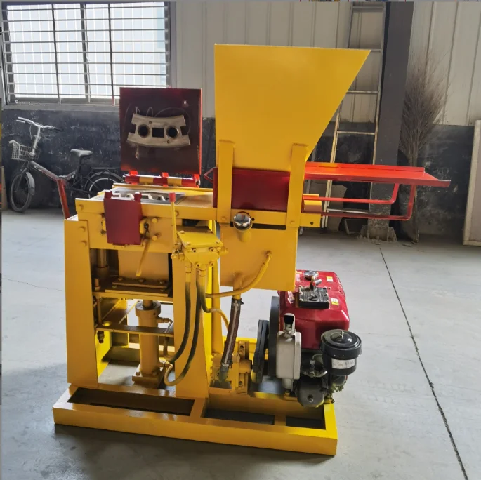 QMR2-40 Interlocking clay pressed commercial manual clay brick making machine