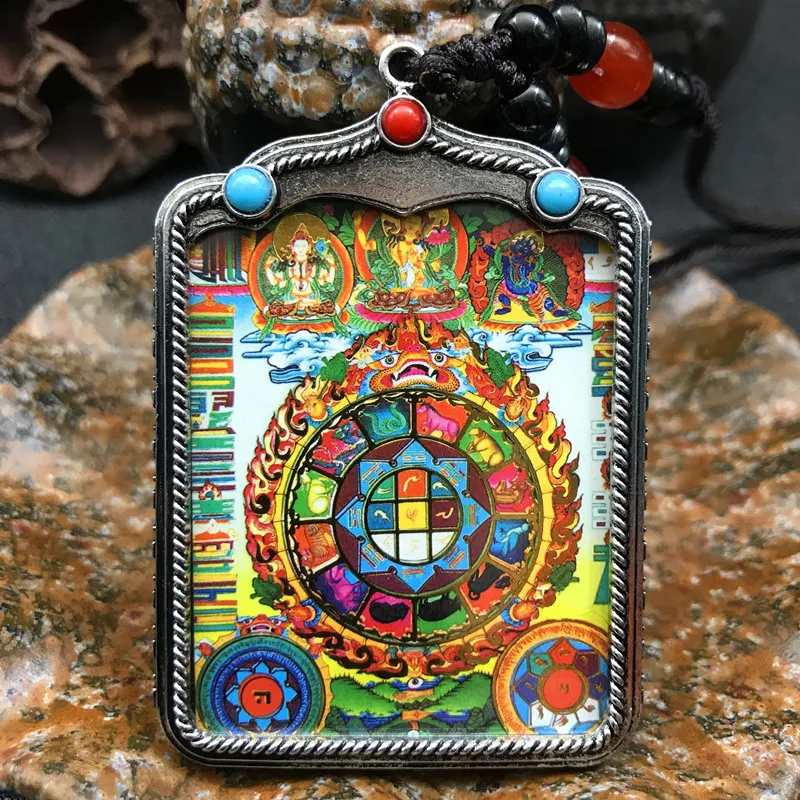 Maitreya Tangka Kawu Box Pendant &Necklace lucky Sweater Chain Buddhist Jewelry for men and women