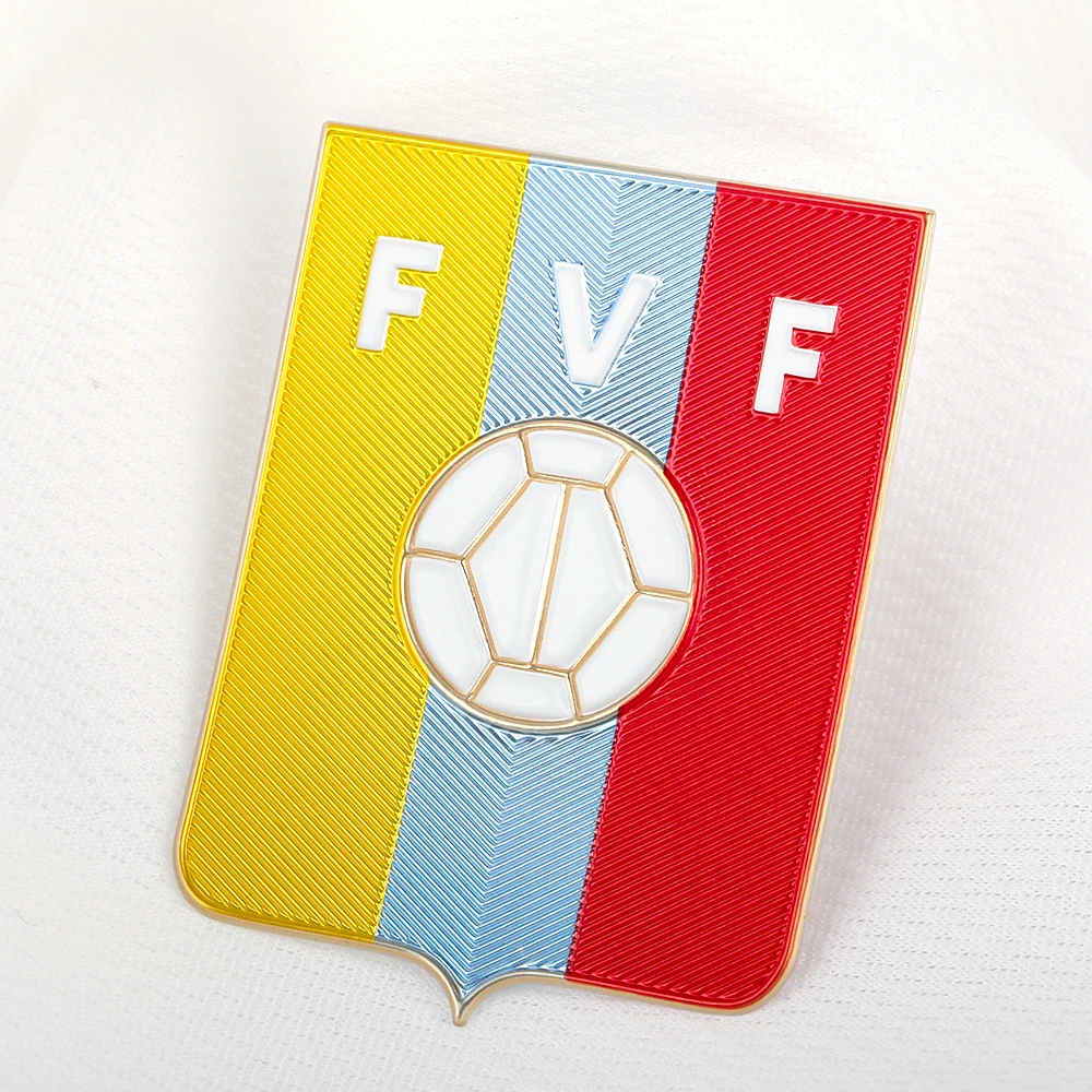 Wholesale Custom Sportswear Patches Design TPU Badges with Embossed 3D Football Team Club Patches